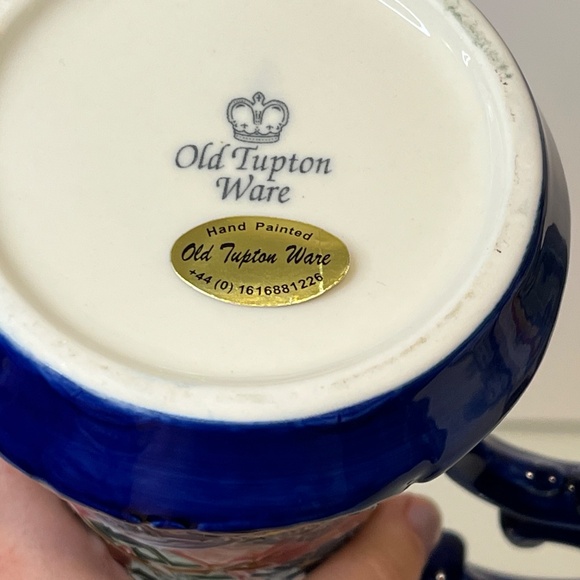 Old Tupton Ware Pottery Pitcher - Creamer Vintage - Made in England - EUC - 7.5” - Picture 10 of 12